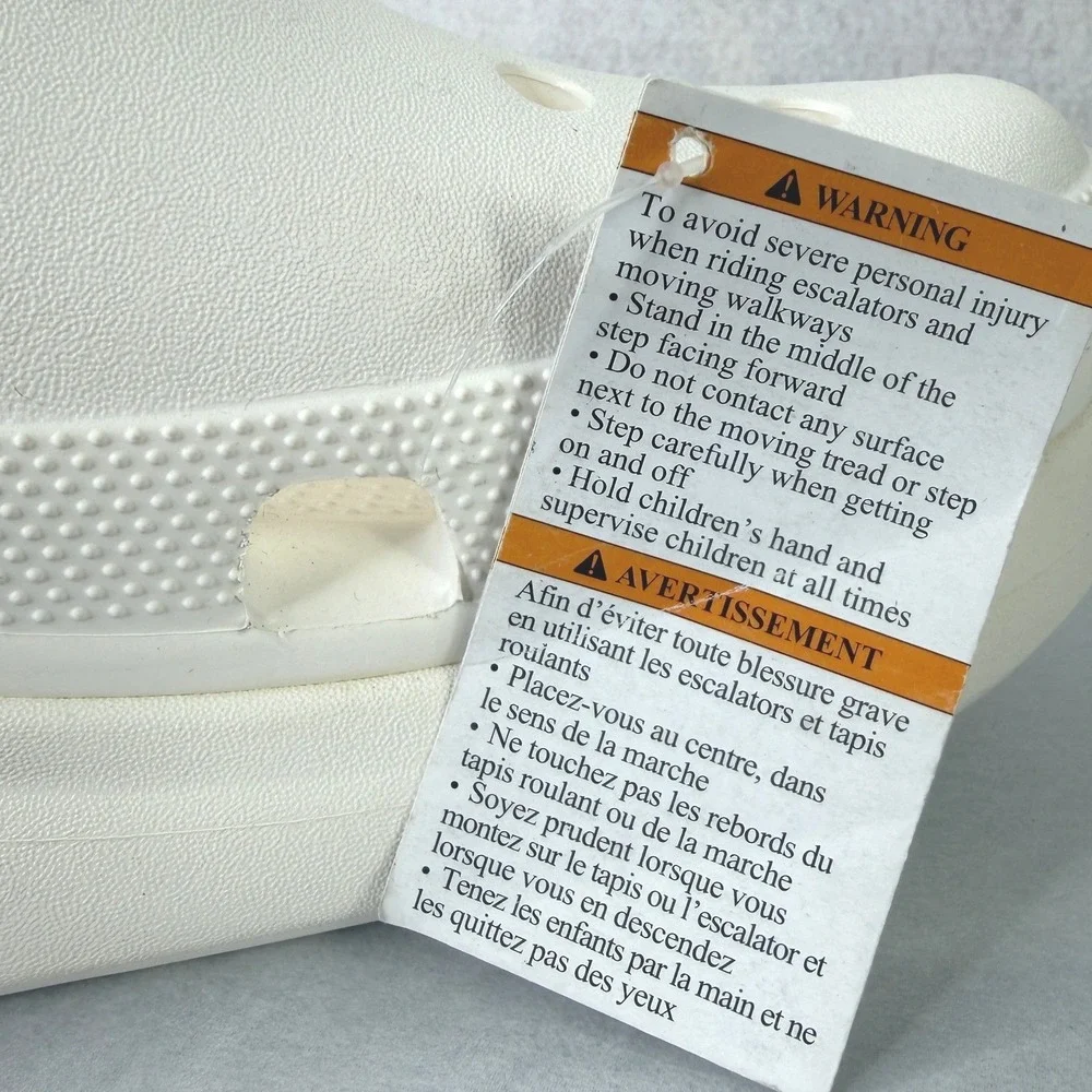 Crocs Crush Clog Mens M12 White‎ Platform Chunky Comfort Sandals 207521